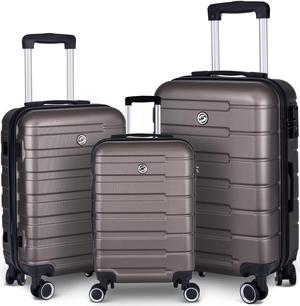 Joyway Luggage 3 Piece Luggage Sets Hardside Expandable Carry On Suitcase  Set with Spinner Wheel, Lightweight Rolling Suitcase with TSA Lock