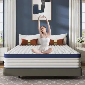MARSCAT Mattress Home Mattress Bedroom Mattress Double Mattress Gel Memory Cotton Mattress Roll Pack Compression Mattress Box Mattress, Twin Size