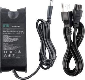 Dtk 19.5V 4.62A 90W Replacement for Dell Ac Adapter Laptop Computer Charger/Notebook PC Power Cord Supply Source Plug n4050 n5010 M4300 M1210 Connector Size: 7.4X5.0mm