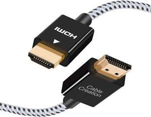 CableCreation HDMI 2.1 Cable,8K Ultra High Speed HDMI Cable 48Gbps, Support HDR,eARC,Dolby Vision,VRR, MacBook Pro 2021, Nintendo Switch, Roku, Xbox one, Xbox Series X, PS5, PS4, Projector-6.6 Feet