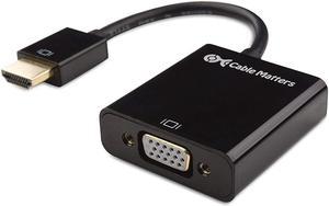 Cable Matters HDMI to VGA Adapter (HDMI to VGA Converter / VGA to HDMI Adapter) in Black
