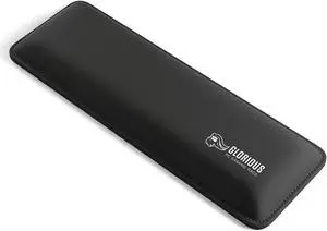 Wrist Pad/Rest - Compact - Black - Mechanical Keyboards Stitched Edges Ergonomic | 12x4 inches | 25mm/1in Thick (GWR-75) Compact (Black)