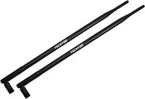 9dBi Omni WiFi Antenna with RP-SMA Connector for Wireless Network Router/USB Adapter/PCI PCIe Cards/IP Camera/Wireless Range Extender(2-Pack)