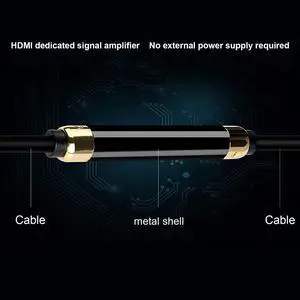 Tainston High Speed HDMI Cable/HDMI Cord(75 Feet/75 ft) 2.0 Version Built-in Signal Booster,CL3 Rated-Support 4K 3D,Ethernet,1080P and Audio Return Channel