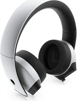 Alienware 7.1 PC Gaming Headset AW510H-Light: 50mm Hi-Res Drivers - Noise Cancelling Mic - Multi Platform Compatible(PS4,Xbox One,Switch) via 3.5mm Jack, Gray