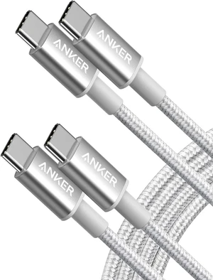 USB C to USB C Cable 60W Fast Charging Cable (2-Pack 6 ft Silver) USB C to USB C Cable 60W Fast Charging Cable (2-Pack 6 ft Silver)