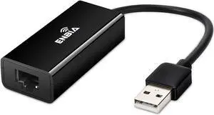USB 2.0 to ethernet Adapter USB to RJ45 Adapter Supporting 10/100 Mbps Ethernet Network for Window/Mac OS Surface Pro/Linux