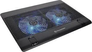 Xiaogan Massive 14 Steel Mesh Panel Dual 140mm Blue LED Fan Adjustable Speed Control 10 -17  Laptop Notebook Cooling Pad CL-N001-PL14BU-A