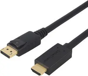 Active DP to HDMI Cable(DP1.2), CableCreation 6ft DisplayPort to HDMI,4K x 2K & 3D Audio&Video, Eyefinity Multi-Screen Support,1.8M / Black