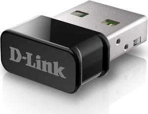 D-Link USB WiFi Adapter Dual Band AC1300 Wireless Internet for Desktop PC Laptop Gaming MU-MIMO Windows Mac Linux Supported (DWA-181-US)