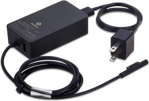Surface Pro Charger, E EGOWAY 44W 15V 2.58A Power Supply Adapter Compatible with Surface Pro X 7 6 5 Surface Laptop 3 2 1 Surface Go Surface Book with Wall Plug and 6ft Power Cord