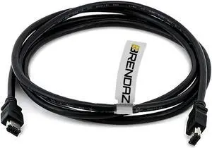 BRENDAZ Firewire DV Cable 6P - 6P (IEEE-1394) for Canon XH-A1s HDV XL H1S XL H1A XL-H1 XH-G1 Camcorder 6-Feet