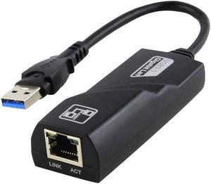USB to Ethernet Adapter 3.0 adds Network connectivity to Computer with USB 3.0 Port 10/100/1000 Gigabit LAN Wire Network Converter for Windows MacBook iMac Pro Chromebook PC