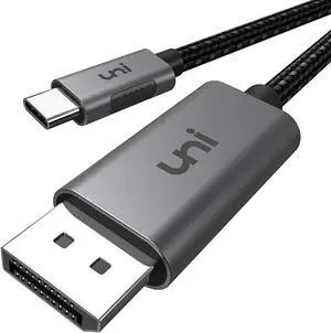 USB C to DisplayPort Cable for Home Office (4K@60Hz 2K@165Hz) uni Sturdy Aluminum DisplayPort to USB C Cable [Thunderbolt 3 Compatible] for MacBook Pro MacBook Air/iPad Pro 2020/2018 XPS 15/13