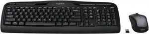 MK335 Wireless Keyboard and Mouse Combo - Black/Silver