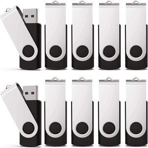 USB 3.0 Flash Drive 16 GB Flash Drive 3.0 16GB Thumb Drive Bulk Jump Drive Memory Stick Zip Drive Black 10 Pack