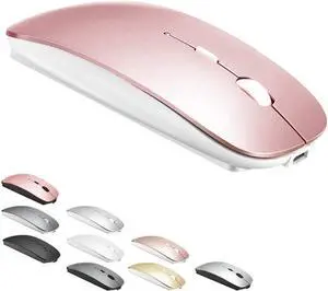 Bluetooth Mouse for MacBook pro/MacBook air/Laptop/iMac/ipad Wireless Mouse for MacBook pro MacBook Air/iMac/Laptop/Notebook/pc (BT/Pink)