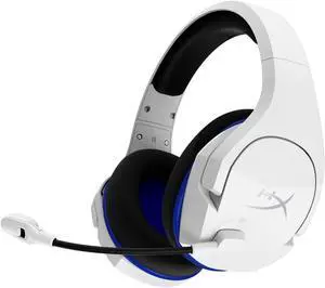 HyperX Cloud Stinger Core ?C Wireless Gaming Headset for PS4 PS5 PC Lightweight Durable Steel Sliders Noise-Cancelling Microphone - White