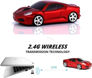 Jinfili Sleep Sport Car Shaped Wireless Computer Mouse Ergonomic Gaming Optical Mouse USB 2.4G Mini Receiver Office Accessories for PC Windows Laptop Notebook Mac Jinfili Sleep Sport Car Shaped Wireless Computer Mouse Ergonomic Gaming Optical Mouse USB 2.4G Mini Receiver Office Accessories for PC Windows Laptop Notebook Mac