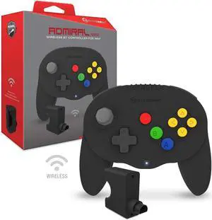 Hyperkin Admiral Premium BT Controller for N64 (Black) - Nintendo 64