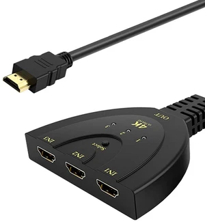 4K HDMI Switch 3 in 1 OutAnbear 3 Port HDMI Switch 3x1 Switch Splitter with Pigtail Cable Supports Full HD 4K@30HZ 1080P DVD 3D Player 4K HDMI Switch 3 in 1 OutAnbear 3 Port HDMI Switch 3x1 Switch Splitter with Pigtail Cable Supports Full HD 4K@30HZ 1080P DVD 3D Player
