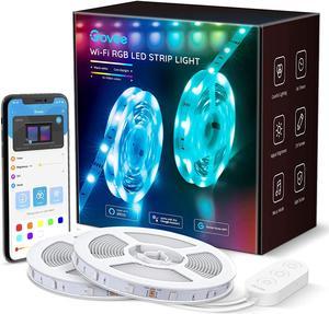 Govee 32.8ft LED Strip Lights Work with Alexa and Google Assistant Wireless Smart Phone APP Control Light Strip (2x5m) Music Sync RGB Tape LED Lights for Room Kitchen Home Party (Not Support 5G WiFi)