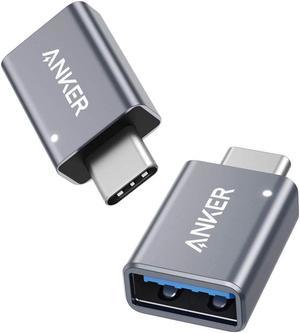 USB C Adapter (2 Pack) Anker USB C to USB Adapter High-Speed Data Transfer USB-C to USB 3.0 Female Adapter for MacBook Pro 2020 iPad Pro 2020 Samsung Notebook 9 Dell XPS and More Type C Devices