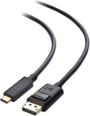 Cable Matters USB C to DisplayPort 1.4 Cable (USB-C to DisplayPort Cable, USB C to DP Cable) Supporting 8K 60Hz in Black 6 ft - Thunderbolt 3 Port Compatible with MacBook Pro, Dell XPS 13 and More