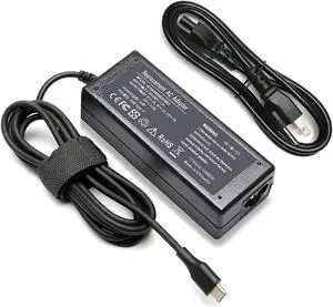 USB C Laptop Charger 65W 45W for HP Spectre X360 13-aw0013dx 13-aw0003dx 15-ch011dx Chromebook 14 G5 G6 X360 14-ca137nr 14b-ca0061 14db-0080nr 14-db0044wm 14-db0051cl 14-da0012dx 15-de0518wm Elite x2