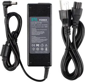 DTK 19V 3.95A 75W for Toshiba Ac Adapter Laptop Computer Charger/Notebook PC Power Cord Supply Source Plug Connector Size: 5.5x2.5mm