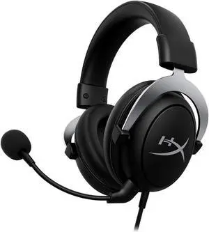 HyperX CloudX ?C Official Xbox Licensed Gaming Headset Compatible with Xbox One and Xbox Series X|S Memory Foam Ear Cushions Detachable Noise-Cancelling Mic in-line Audio Controls Silver