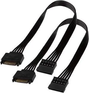 SATA Power Extension CableTeamProfitcom 15 Pin SATA Male to Female Extender Power Cable Adapter for Hard Drive Disk HDD SSD (2 Pack) 24 Inches SATA Power Extension CableTeamProfitcom 15 Pin SATA Male to Female Extender Power Cable Adapter for Hard Drive Disk HDD SSD (2 Pack) 24 Inches