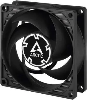 ARCTIC P8 PWM - 80 mm Case Fan with PWM, Pressure-optimised, Quiet Motor, Computer, Fan Speed: 200-3000 RPM - Black