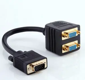 BEST CABLE VGA Splitter Cable Y-Shaped VGA Splitter with 1 Male Connector and 2 Female Sockets VGA Adapter VGA Splitter Cord 1 in 2 Out SVGA Y Splitter Dual Monitor Cable 1080P BEST CABLE VGA Splitter Cable Y-Shaped VGA Splitter with 1 Male Connector and 2 Female Sockets VGA Adapter VGA Splitter Cord 1 in 2 Out SVGA Y Splitter Dual Monitor Cable 1080P
