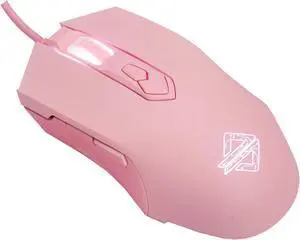 Lomiluskr AJ52 RGB Wired Gaming Mouse, 7 Programmable Buttons, Computer Mice with RGB Lighting, 200-4800 DPI Adjustable, for PC/Laptop (Pink) Lomiluskr AJ52 RGB Wired Gaming Mouse, 7 Programmable Buttons, Computer Mice with RGB Lighting, 200-4800 DPI Adjustable, for PC/Laptop (Pink)