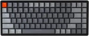 Keychron K2 Wireless Mechanical Keyboard, 75% Layout 84 Key Bluetooth/USB-C Wired Compact RGB Backlit Anti Ghosting/N-Key Rollover, Gateron G Pro Brown Switch Aluminum Frame for Mac Windows, Version 2