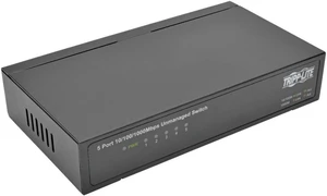 Tripp Lite 5-Port Gigabit Ethernet Switch, Desktop, Metal, Unmanaged Network Switch 10/100/1000 Mbps RJ45 (NG5) Tripp Lite 5-Port Gigabit Ethernet Switch, Desktop, Metal, Unmanaged Network Switch 10/100/1000 Mbps RJ45 (NG5)