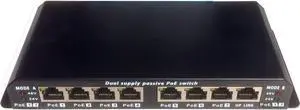PoE Texas POES-8-7 | 8-Port Passive PoE Switch for 802.3af or 24-Volt Power Over Ethernet Devices | Power Supply NOT Included PoE Texas POES-8-7 | 8-Port Passive PoE Switch for 802.3af or 24-Volt Power Over Ethernet Devices | Power Supply NOT Included