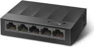 Litewave 5 Port Gigabit Ethernet Switch | Desktop Ethernet Splitter | Plastic Case | Unshielded Network Switch | Plug & Play | Fanless Quiet | Unmanaged (LS1005G)