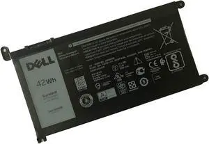 SAIENTE DELL WDX0R Notebook Battery 11.4V 42WH for Dell Inspiron 15 5565 5567 5568 5578 5579 7560 7570 7573 7579 7580 7569 5379 7368 7378 7460 17 5765 5767 5770 Latitude 3480 3580 3490 3590, Black