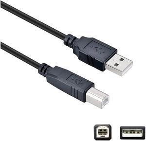 10 foot USB Cord Cable for Epson Workforce printer Models: WF-2650 WF-2630 WF-2660 WF-3640 & WF-3620