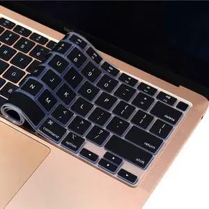 Silicone Keyboard Cover Skin for Newest MacBook Air 13.3 inch A2337 M1 Released in Nov. 2020 Touch ID & Retina Display US Version Ultra Thin Protective Skin