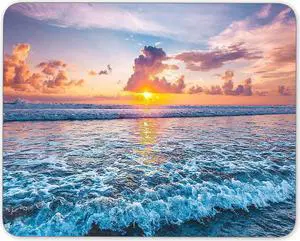 Office Mouse Pad Sunset On The Ocean Non-Slip Natural Rubber Mouse Pad Rectangular Gaming Mouse Pad