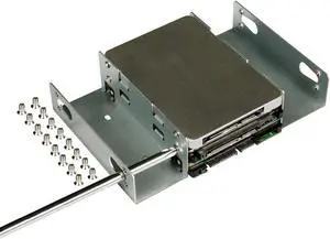 SSD/HDD Metal Mounting Bracket, Convert Any 3.5 inch Solid State Drive/HDD Into One 5.25 inch Drive Bay (3x2.5 SSD/HDD to 5.25 Metal) SSD/HDD Metal Mounting Bracket, Convert Any 3.5 inch Solid State Drive/HDD Into One 5.25 inch Drive Bay (3x2.5 SSD/HDD to 5.25 Metal)