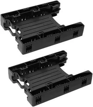ICY DOCK Dual Tool-Less Dual 2.5 to 3.5 HDD Drive Bay SSD Mounting Bracket Kit Adapter - EZ-Fit Lite MB290SP-B (Two Units)
