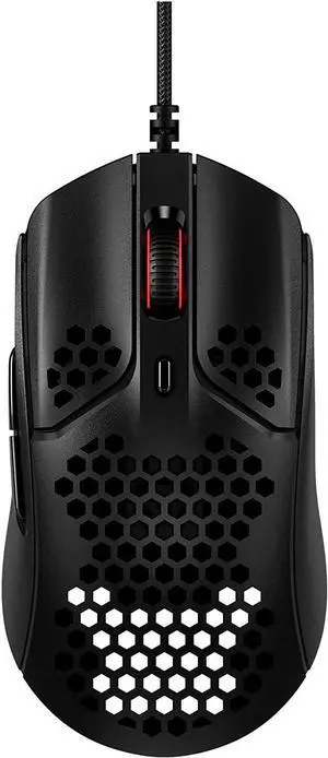 HyperX Pulsefire Haste ?C Gaming Mouse Ultra-Lightweight 59g Honeycomb Shell Hex Design RGB Hyperflex USB Cable Up to 16000 DPI 6 Programmable Buttons