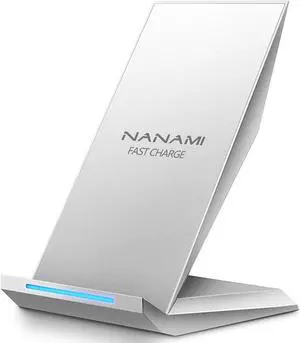 Fast Wireless Charger Qi Certified Wireless Charging Stand Compatible iPhone 16/16 Plus/16 Pro/16 Pro Max/15/14/13/12  Galaxy S25/S24/S23/S22/S21/S20/Note 20 Ultra and Qi-Enabled Phone