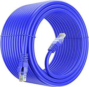 Maximm Cat 6 Ethernet Cable 100 Ft, 100% Pure Copper, Cat6 Cable LAN Cable, Internet Cable, Patch Cable and Network Cable - UTP (Blue) 100 Feet Maximm Cat 6 Ethernet Cable 100 Ft, 100% Pure Copper, Cat6 Cable LAN Cable, Internet Cable, Patch Cable and Network Cable - UTP (Blue) 100 Feet