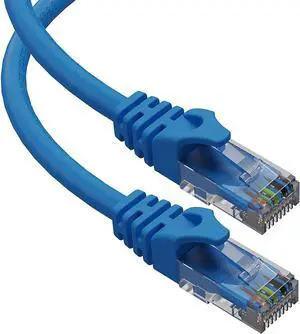 Cat6 Ethernet Cable 50 ft - RJ45 LAN UTP CAT 6 Network Cord Patch Long Internet Cable - 50 Feet - Blue