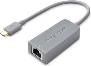 Cable Matters Plug & Play USB C to Ethernet Adapter with PXE, MAC Address Clone (Thunderbolt to Ethernet Adapter, Gigabit Ethernet to USB C) in Gray - Compatible with MacBook Pro, XPS, Surface Pro
